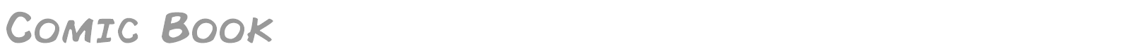 Comic Book font preview
